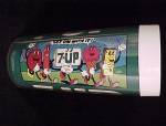 7 Up Thermo Serv Plastic Drinking Glass Tumbler & Marble Advertising