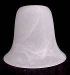 Neckless Light Shade 4.5 X 6 White Swirl Bell Ceiling Fan Chandelier