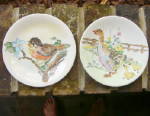 Pair of Childrens Hand painted Plates