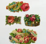 Victorian Die-Cuts Roses and Baskets