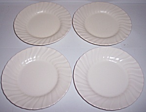 Franciscan Pottery Coronado Satin Ivory 6 Set/4 Plates
