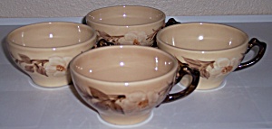 Franciscan Pottery Cafe Royal Set/4 Cups Mint