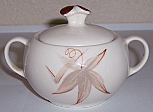 Winfield China Pottery Passion Flower Sugar Bowl W/lid