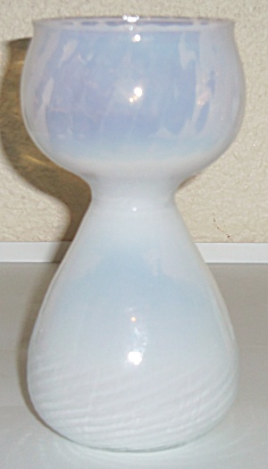 Holmegaard Glass Crystal 6.5 Opalescent Vase W/sticker