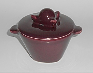 Winfield China Pottery Purple Covered Sugar Bowl