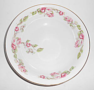 Z S & Co Bavaria Porcelain Pink Roses W/gold Vegetable