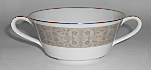 Noritake China Porcelain Justine Floral Cream Soup Bowl