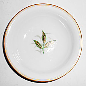 Noritake China Porcelain Greenbay W/gold Fruit Bowl