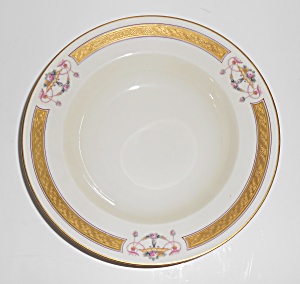 Heinrich & Co Porcelain Pink Roses W/gold Soup Bowl