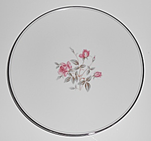 Noritake Porcelain China 5516 Pink Roses Platinum Salad