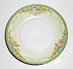Meito China Porcelain Japan Floral Gold Green Yellow Fr