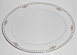 Heinrich & Co Porcelain Electra 6541 W/gold Platter