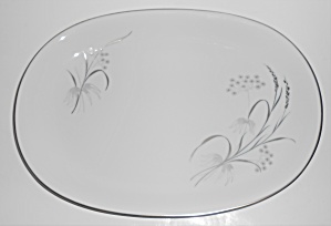 Rosenthal Porcelain China Platinum Wheat 6741 Platter