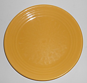 Bauer Pottery Ring Ware Yellow 9.5&quot; Plate #10