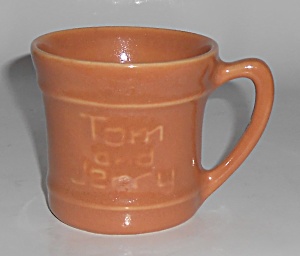 Pacific Pottery Hostess Ware Apricot Tom & Jerry Mug