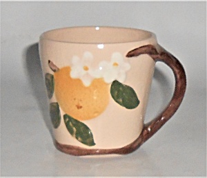 Vintage California Ceramics Pottery Orange Blossom Cup