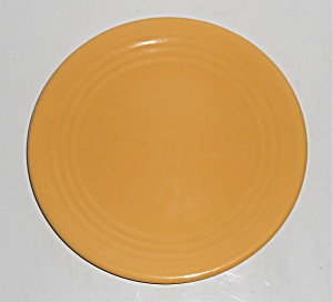 Bauer Pottery Ring Ware Yellow Salad Plate