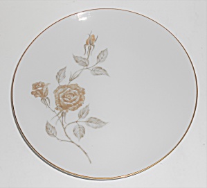 Narumi Porcelain China Japan Damask Rose Gold Band Sal