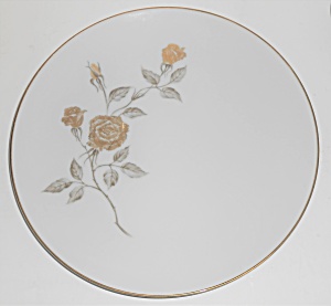 Narumi Porcelain China Japan Damask Rose Gold Band Din