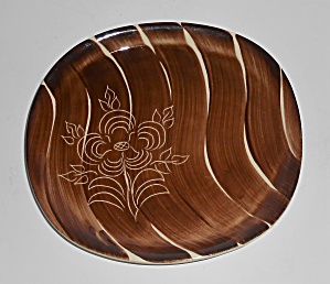 Purinton Pottery Intaglio Bread Plate