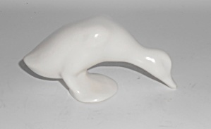 Bauer Pottery Cal-art Matte White Duck Figurine