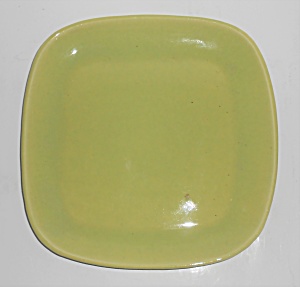 Winfield Pottery China Early Chartreuse Square Plate