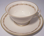 FRANCISCAN POTTERY FINE CHINA ARCADIA GOLD CUP/SAUCER