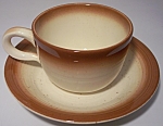 FRANCISCAN POTTERY  COUNTRY CRAFT RUSSET CUP/SAUCER