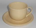 Franciscan Pottery Sculptures Sand Primary Cup & Saucer
