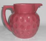 Coors Pottery Rosebud Red Dimple Pitcher! MINT