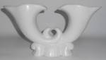 Bauer Pottery Atlanta Ivory Double Cornucopia Vase