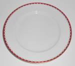 KPM Porcelain China Germany Red w/Gold Salad Plate