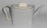 Franciscan Pottery Metropolitan Grey/White Teapot w/Lid