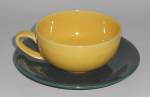 Vernon Kilns Pottery Casual California Yellow Cup & Pin