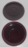 Franciscan Pottery Montecito Pair Eggplant Saucers