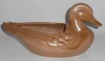 Frankoma Pottery Brown Large Duck Planter
