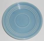 Bauer Pottery Ring Ware 3rd Period Lt Blue Saucer 