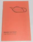1986 Bauer Pottery Book 2nd Printing Price Guide