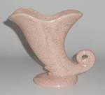 Bauer Pottery Pink Speckle #690 Cornucopia Vase