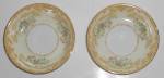Noritake Porcelain China Wotan W/Gold Pair Fruit Bowls