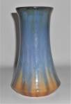 Fulper Art Pottery Blue Flambe' over Brown #483 Vase
