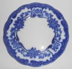 Vintage Flow Blue Pountney China Milton w/Gold Dinner P