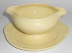 T S & T Lu-Ray Pastels Pottery Yellow Gravy Bowl