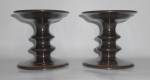 Franciscan Pottery Pair Jamoca Candlestick Holders