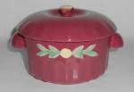 Coors Pottery Rosebud Red Small Dutch Casserole