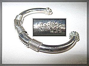 Sterling Silver Cuff Bracelet Taxco Mexico