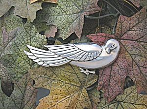 Sterling Coro Norseland Dove Bird Pin Brooch . . .