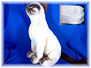 Soft Classics 1995 Siamese Cat Stuffed Animal Toy