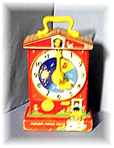 Vintage 1962-68 Fisher Price Tell Time Clock