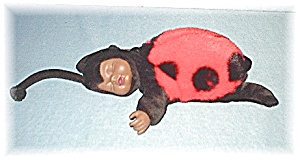 Tiny Anne Geddes Black Face Lady Bug Doll